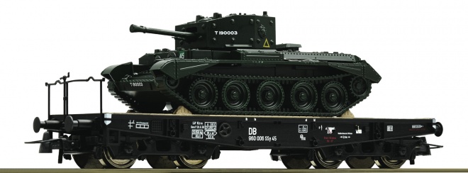 Heavy duty Flat car with tank Cromwell<br /><a href='images/pictures/Roco/231710.jpg' target='_blank'>Full size image</a>
